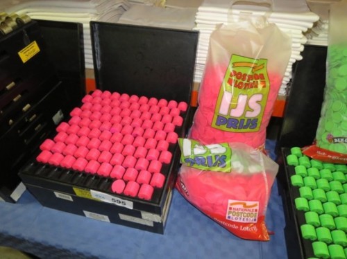 Consumptiemunten roze 1000 stuks in telbak